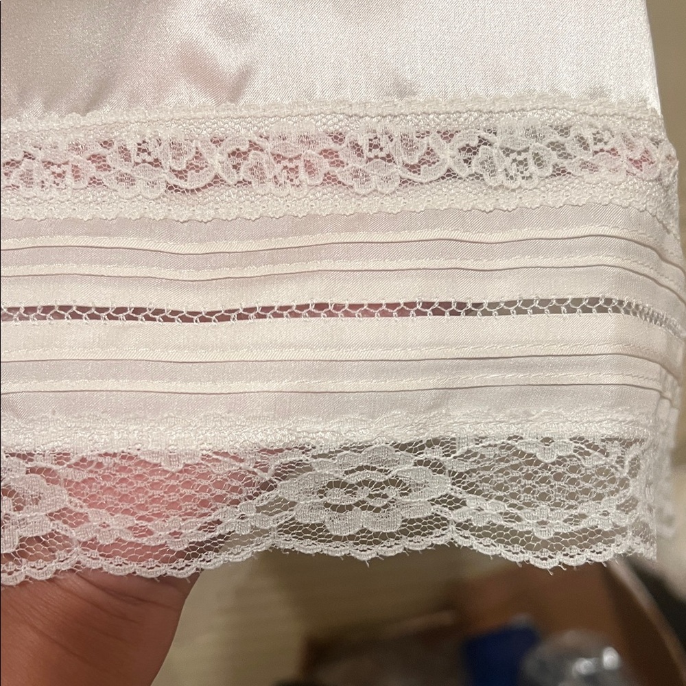 White House Black Market Ivory Lace Trim Camisole - Picture 11 of 12